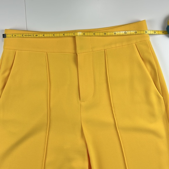 Alice + Olivia Dylan High Waisted Wide Leg Pant Goldenrod size 4 - Picture 8 of 17